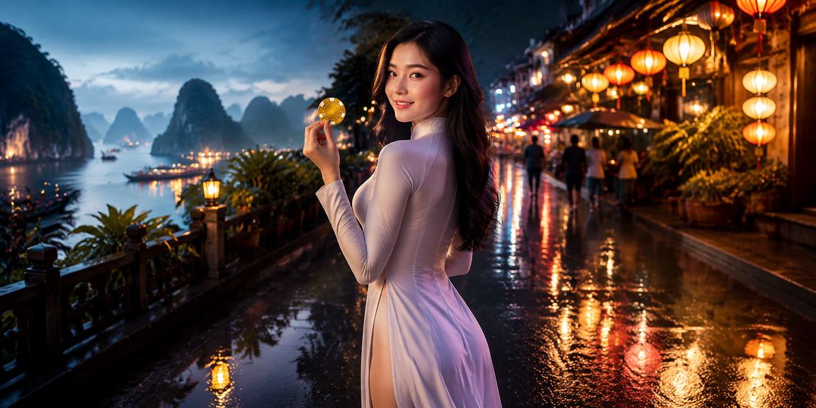 Người dùng nhận thưởng khuyến mãi tại 78ein bên bờ vịnh Hạ Long